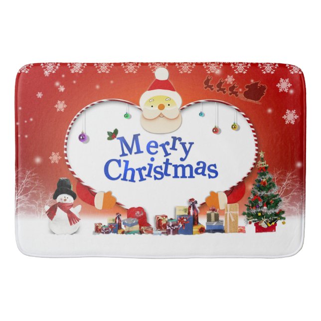 Tapis De Bain Joyeux Noël l'amour du Père Noël (Devant)