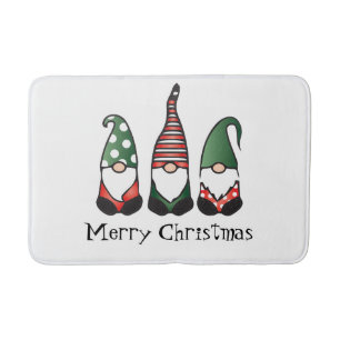 Tapis De Bain Joyeux Noël vert rouge
