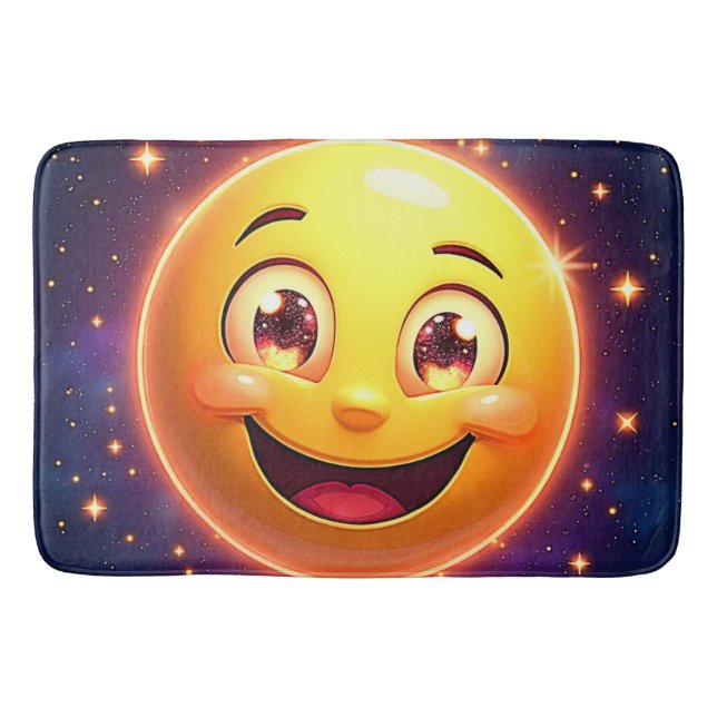 Tapis De Bain Joyeux oeil cosmique Emoji (Devant)