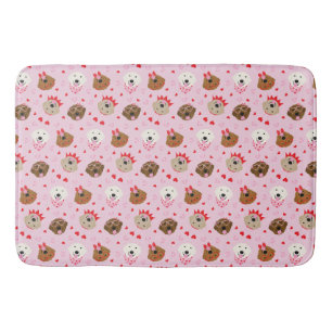 Tapis De Bain Joyeux Valentines Day Golden Retriever Dogs