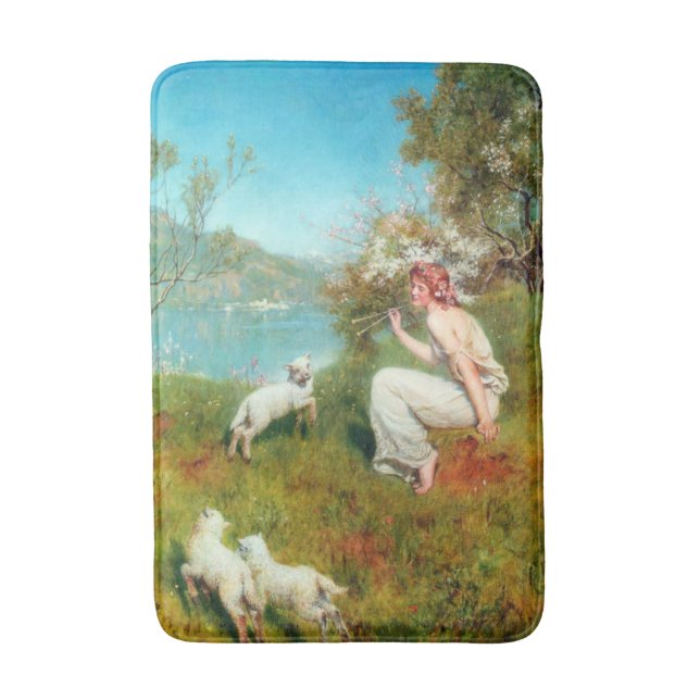 Tapis De Bain Joys of Spring (par John Collier) (Devant (Vertical))