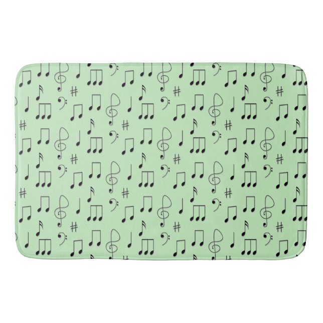 Tapis De Bain Juste Noté Vert (Devant)