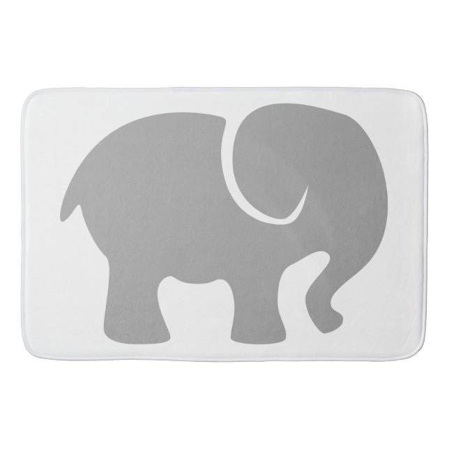 Tapis De Bain Juste un éléphant gris (Devant)