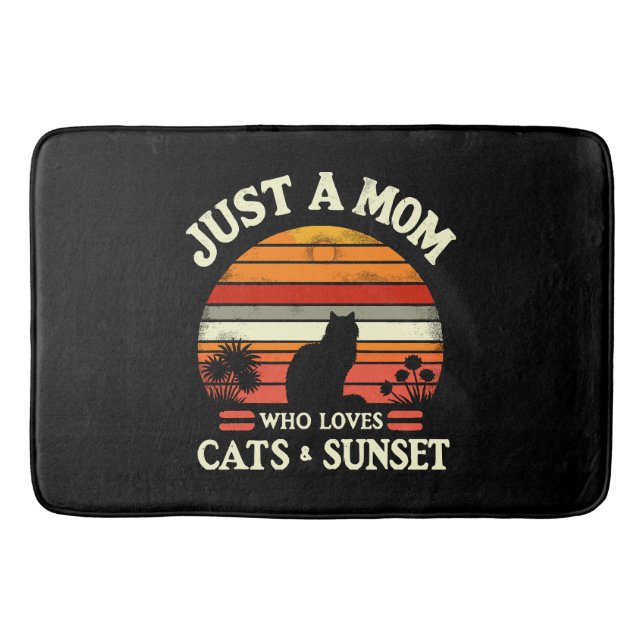Tapis De Bain Juste une maman qui aime les chats (Devant)