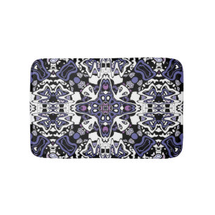 Tapis De Bain Kaliedoscope marocain géométrique de style ornemen