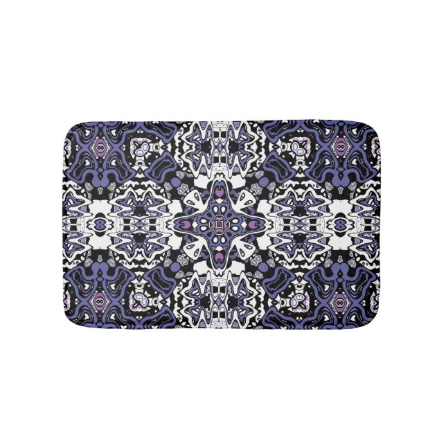Tapis De Bain Kaliedoscope marocain géométrique de style ornemen (Devant)