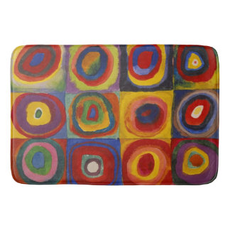 Tapis De Bain Kandinsky Farbstudie Quadrate Colourful Squares
