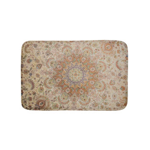 Tapis De Bain Kashan Poshti Central Persian Ruban Print