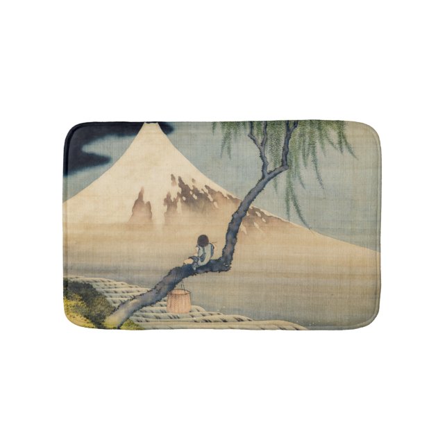 Tapis De Bain Katsushika Hokusai - Garçon regardant le Mont Fuji (Devant)