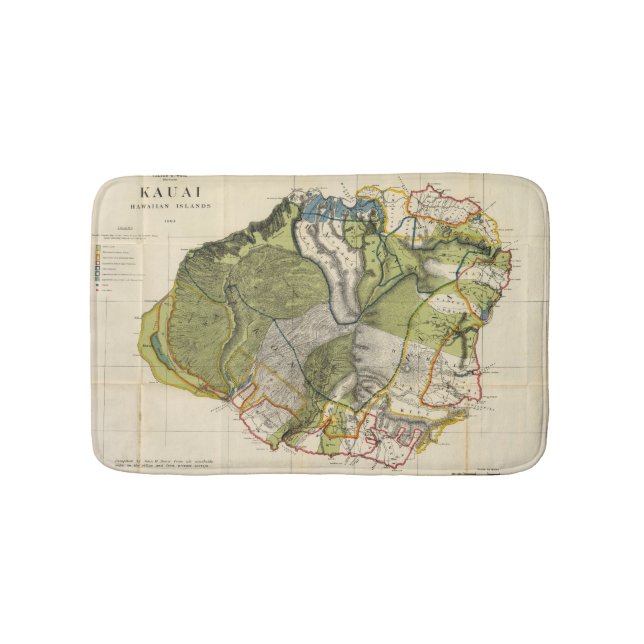 Tapis De Bain Kauai, Hawaï (Devant)