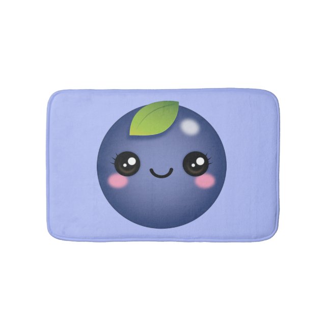 Tapis De Bain Kawaii Blueberry Bath Mat (Devant)
