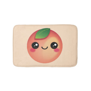 Tapis De Bain Kawaii Peach Bath Mat