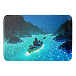 Tapis De Bain Kayak dans la conception de l'eau brillante