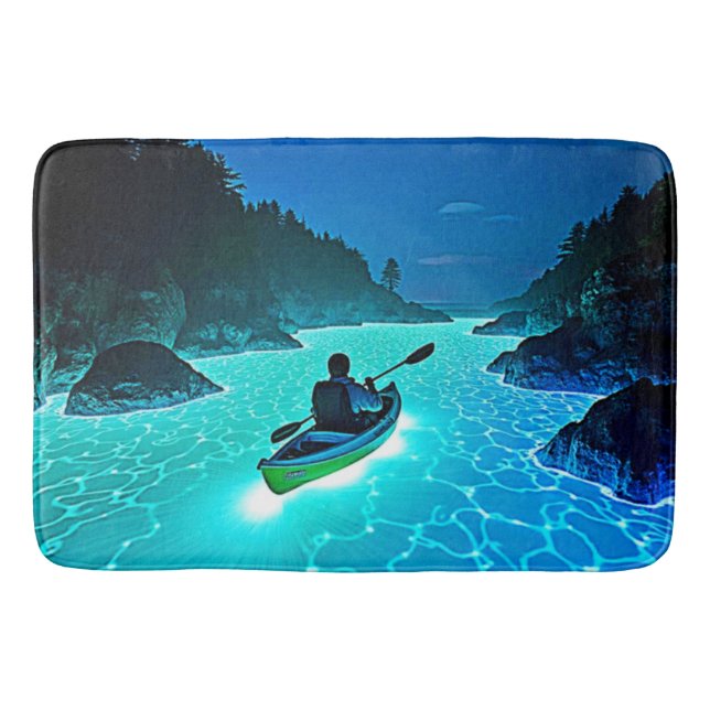 Tapis De Bain Kayak dans la conception de l'eau brillante (Devant)