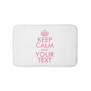 Tapis De Bain KEEP CALM personnalisé et votre texte