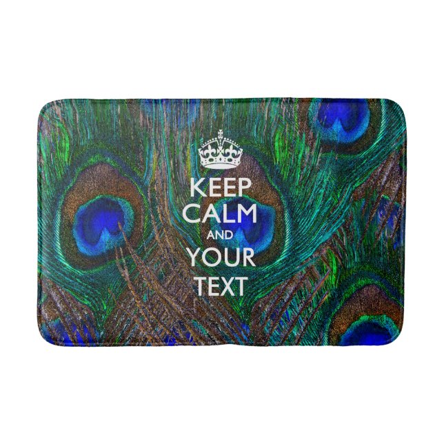 Tapis De Bain KEEP CALM personnalisé et votre texte (Devant)