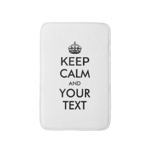 Tapis De Bain KEEP CALM personnalisé et votre texte