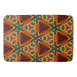 Tapis De Bain Kente Géométrie Kwanza Afrocentric