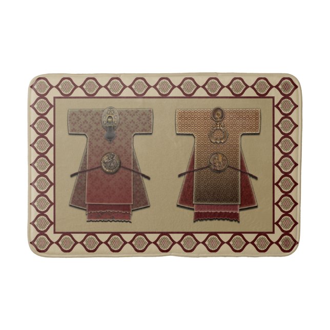 Tapis De Bain Kimonos Gold et Red (Devant)