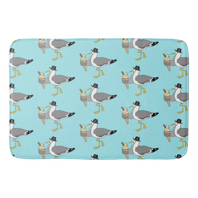 Tapis De Bain Kiss Me Quick Seagull (Devant)