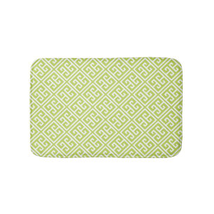Tapis De Bain Kiwi Green Motif grec