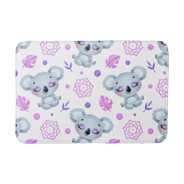 Tapis De Bain Koala en méditation Zen  (Devant)