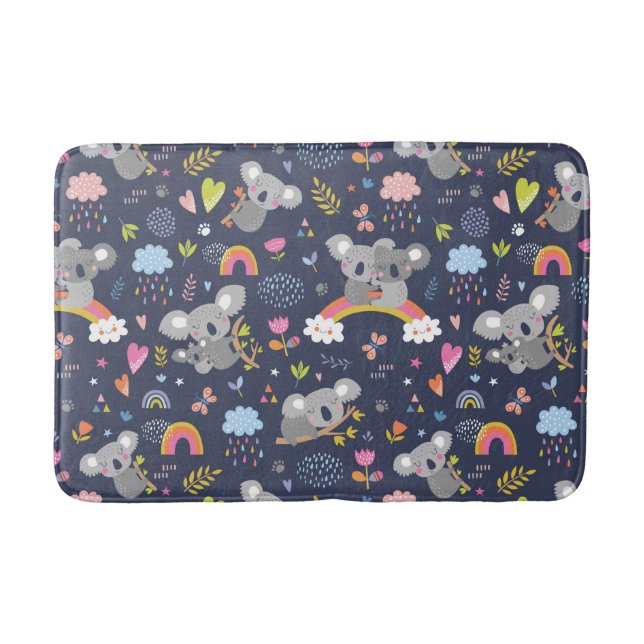 Tapis De Bain Koala Rainbow Love Motif (Devant)