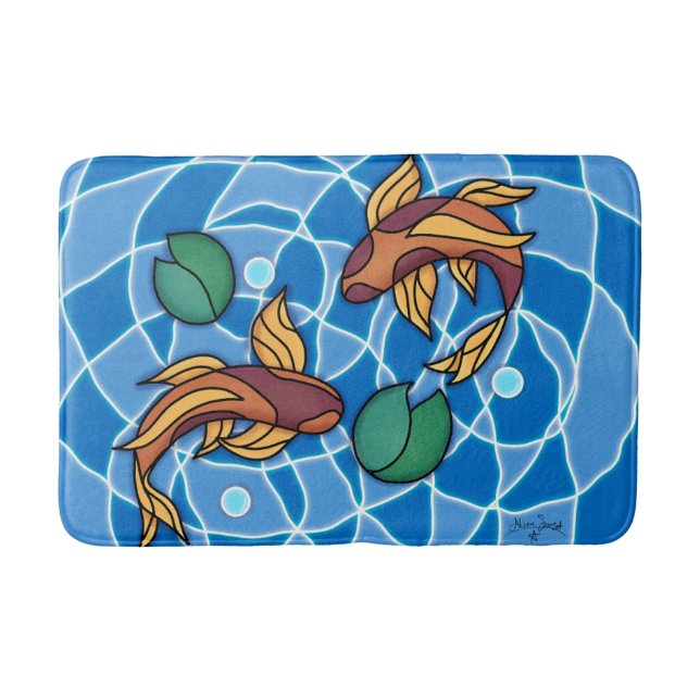 Tapis De Bain Koi Pond (Devant)