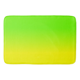 Tapis De Bain La couleur jaune verte et au néon au néon d'ombre
