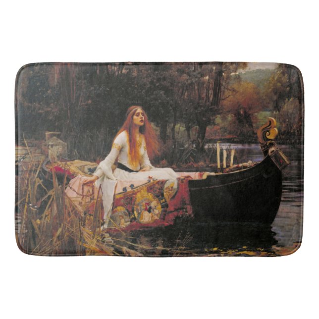 Tapis De Bain La Dame de Shalott (Beauté médiévale) (Devant)