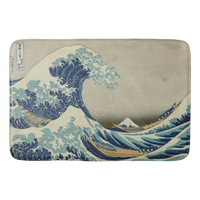 Tapis De Bain La Grande Vague au large de Kanagawa (Devant)