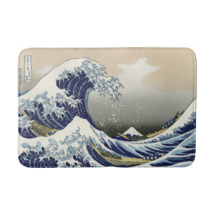 Tapis De Bain La Grande Vague au large de Kanagawa Katsushika Ho