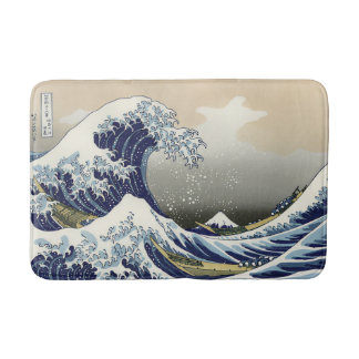 Tapis De Bain La Grande Vague au large de Kanagawa Katsushika Ho