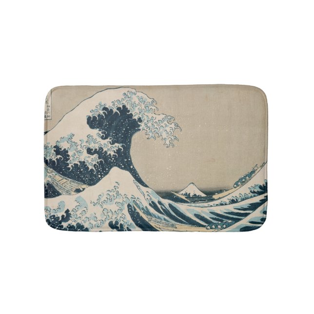 Tapis De Bain La grande vague outre de Kanagawa (Devant)