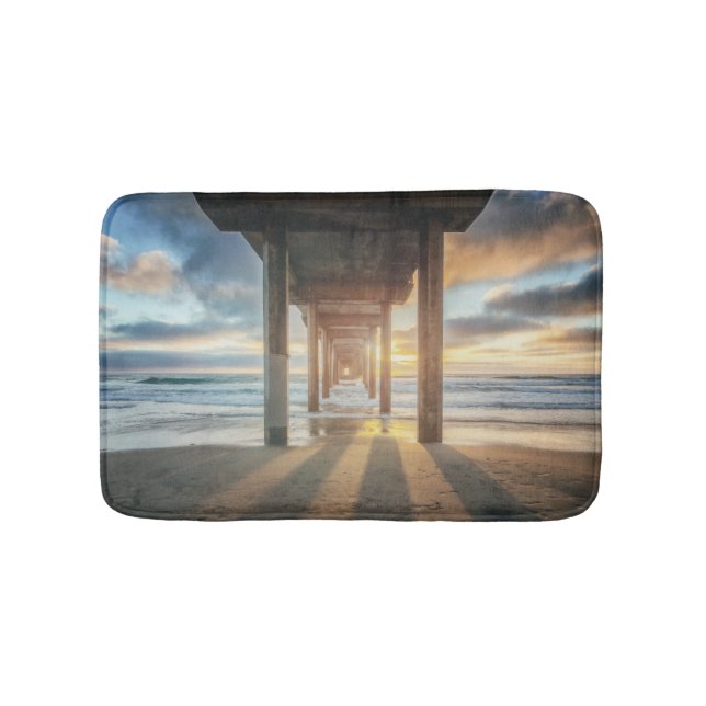 Tapis De Bain La Jolla, le pilier de Scripps au coucher du (Devant)