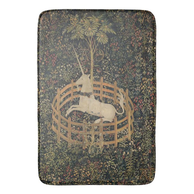 Tapis De Bain La licorne en captivité, Tapisserie médiévale (devant Vertical)