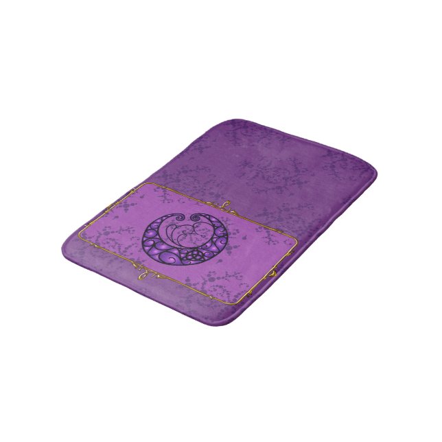 Tapis De Bain La lune est pourpre (Angle)