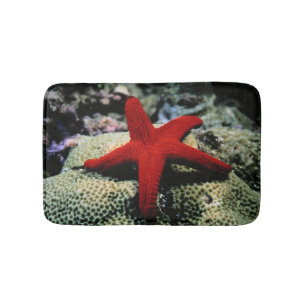 Tapis De Bain La Mer Rouge des poissons   d'étoile