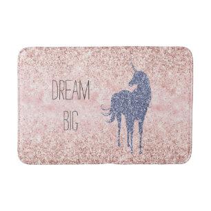 Tapis De Bain La Parties scintillant de l'Unicorne rose violet G
