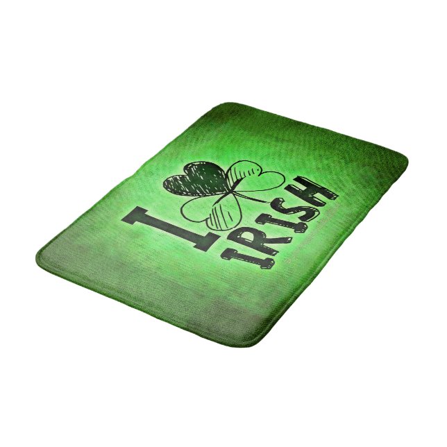Tapis De Bain La Saint-Patrick de SlipperyJoe fête irlandaise pr (Angle)
