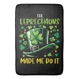 Tapis De Bain La Saint-Patrick les lutins m'ont fait faire ça
