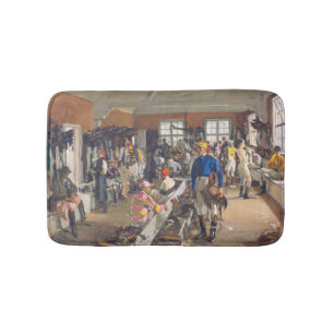 Tapis De Bain La salle d'habillage des Jockeys à l'hippodrome d'