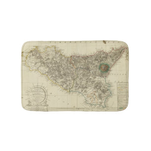 Tapis De Bain La Sicile, Italie