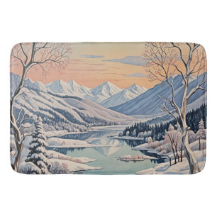 Tapis De Bain La tranquillité d'hiver