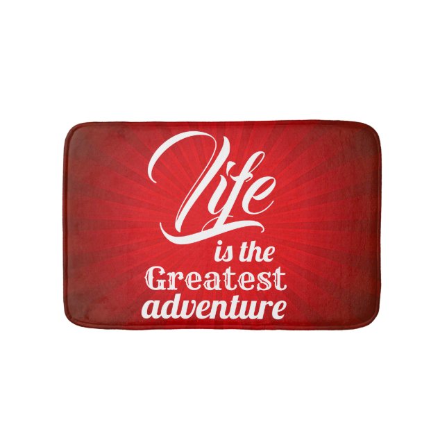 Tapis De Bain La vie est la plus grande aventure (Devant)
