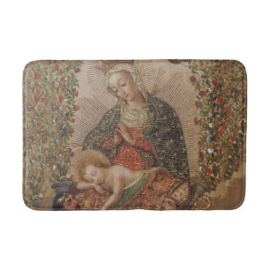 Tapis De Bain La Vierge adorant le Christ Enfant Noël