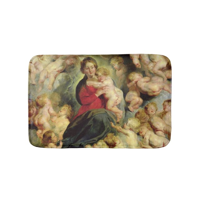 Tapis De Bain La Vierge et l'enfant entourés (Devant)