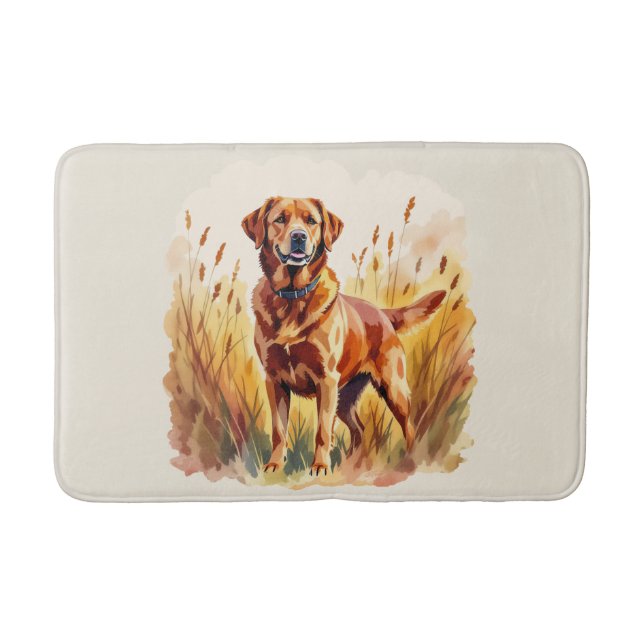 Tapis De Bain Labrador Retriever Chien Rouge Renard (Devant)
