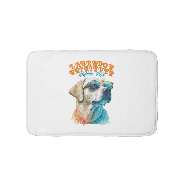 Tapis De Bain Labrador Retriever Stylish Animaux (Devant)
