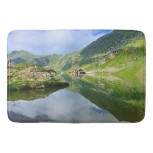 Tapis De Bain Lac de Bâlea en Roumanie - Photographie alpine épo